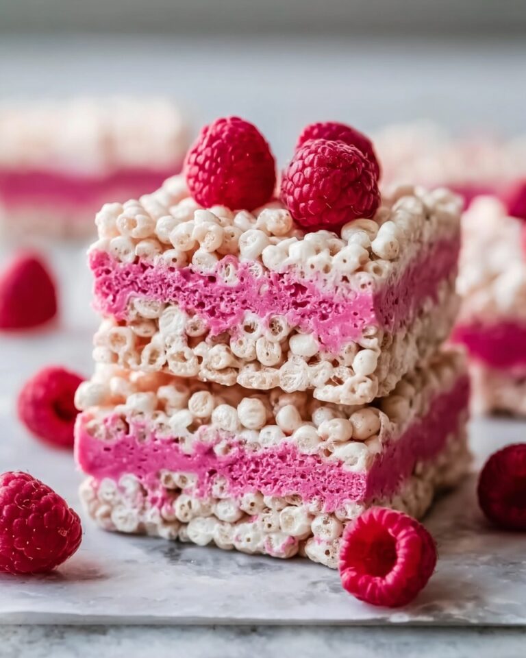 Raspberry and White Chocolate Rice Krispie Bars Recipe