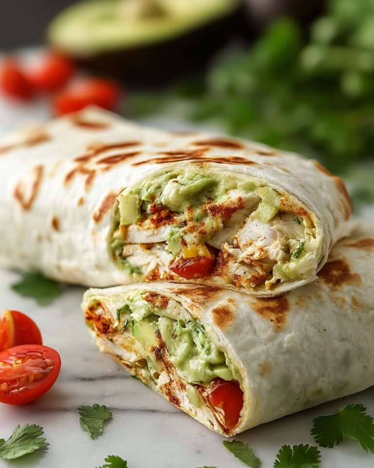 Quick & Easy Chicken Avocado Wrap Recipe