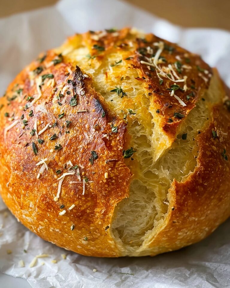 Garlic Parmesan Herb Bread Recipe