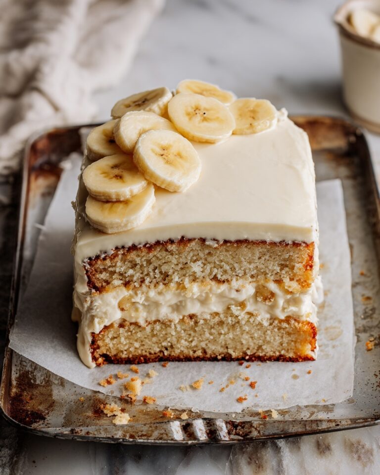Banana Cake with Cream Cheese Frosting Recipe