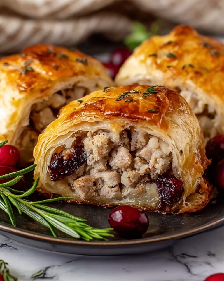 Turkey and Cranberry Sausage Rolls Recipe