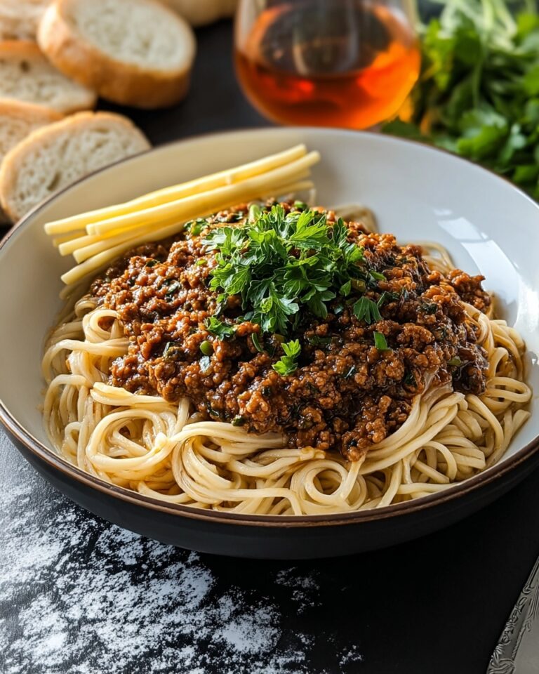 Mongolian Ground Beef Noodles Recipe