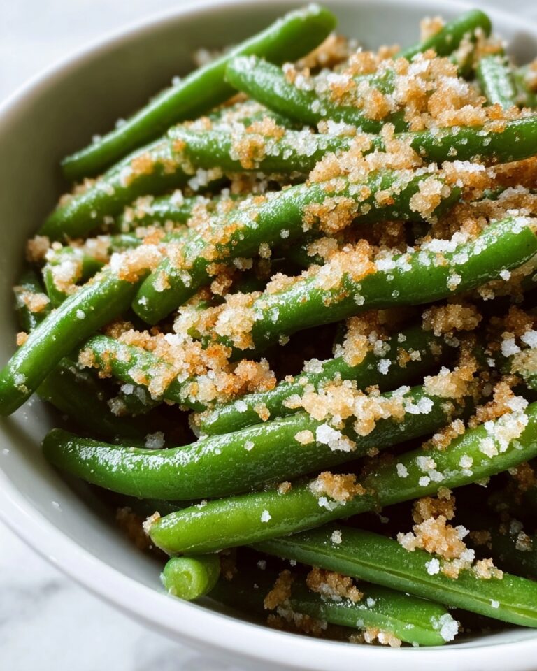 Italian Green Beans with Parmesan and Toasted Breadcrumbs Recipe