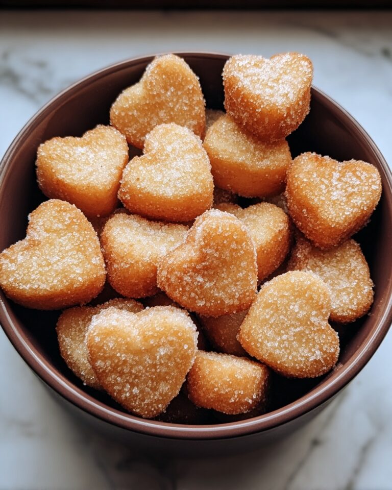 French Toast Churro Bites in Heart Shapes Recipe
