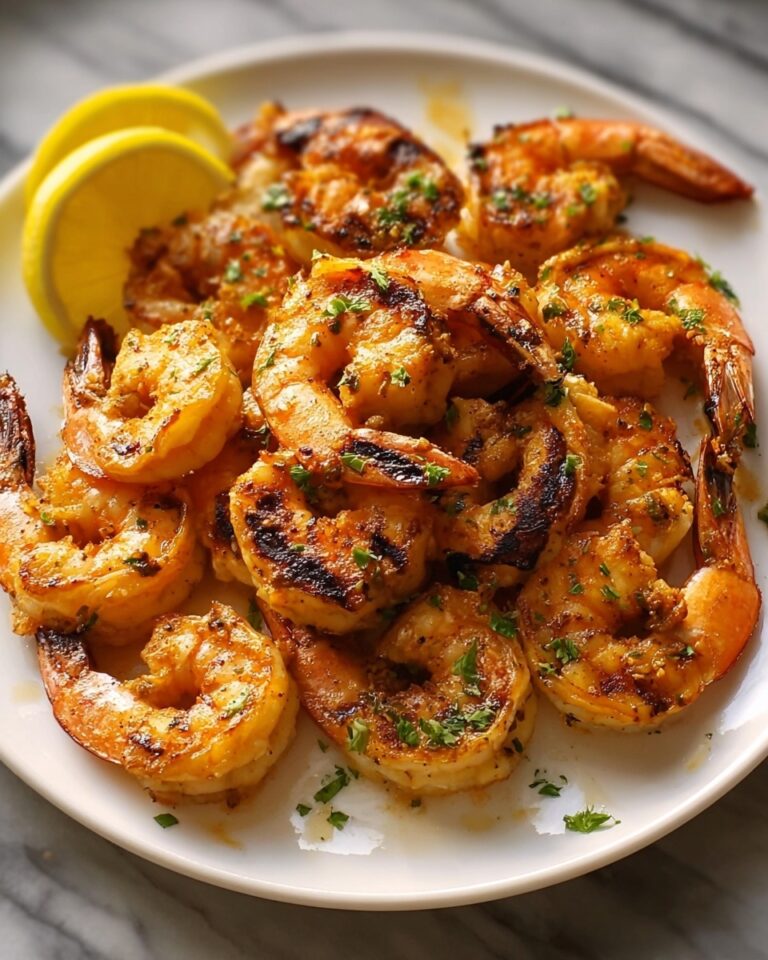BBQ Grilled Prawns with Garlic, Lemon & Chilli Recipe