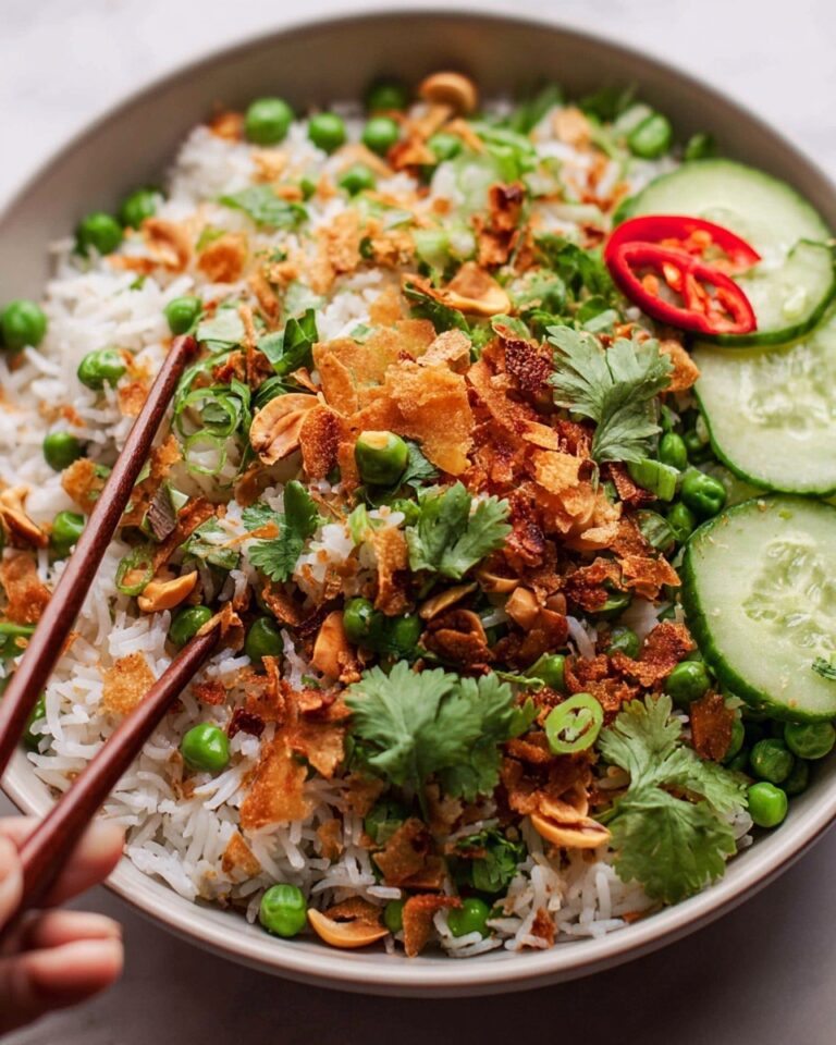 Satay Crispy Rice Salad Recipe