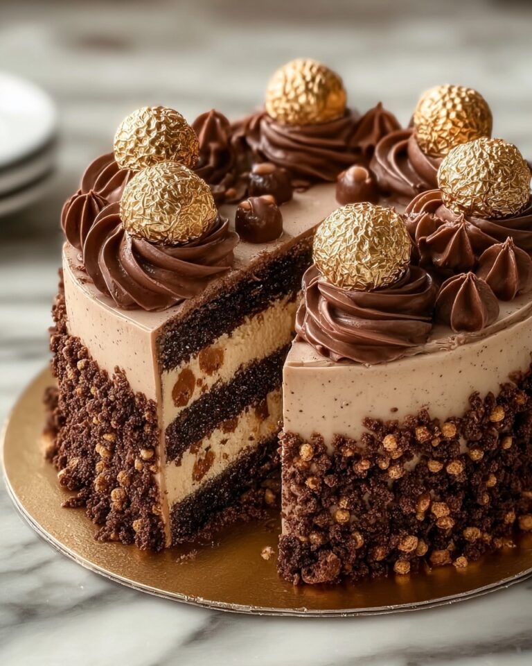 The BEST Ferrero Rocher Cake Recipe