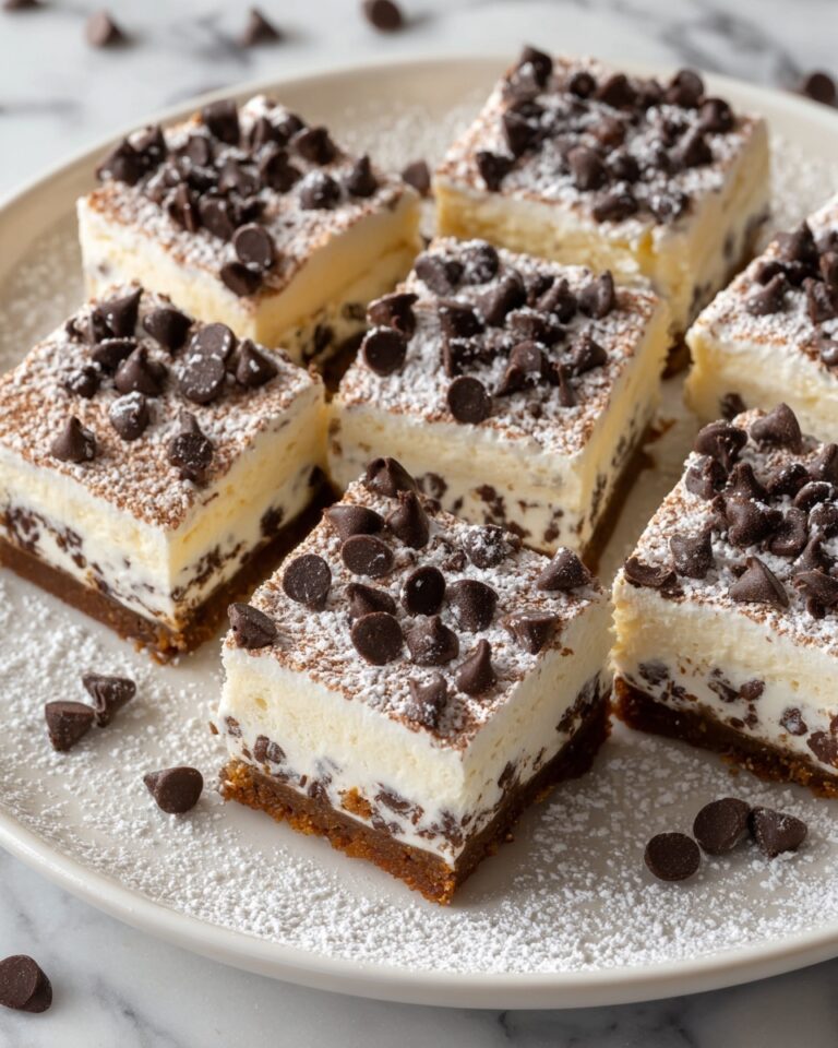 Cannoli Cheesecake Bars Recipe