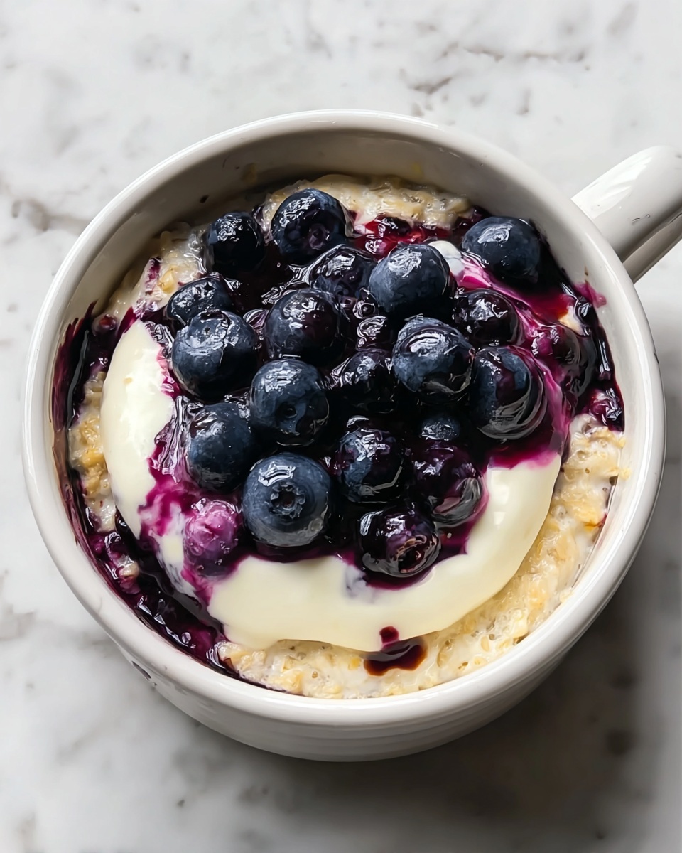 Blueberry Cheesecake Baked Oats Recipe - Recipe Image