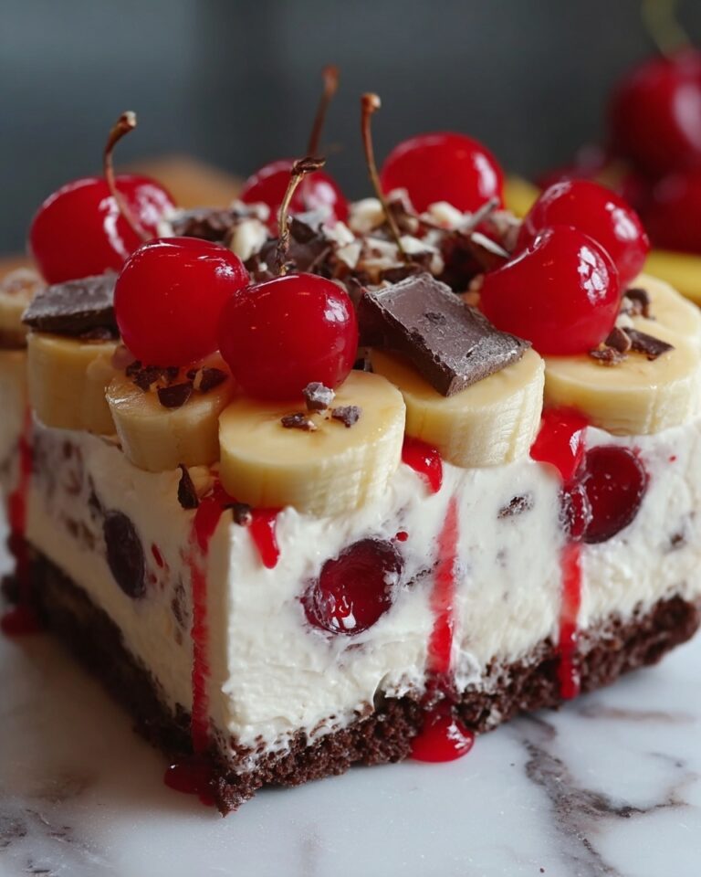 No-Bake Banana Split Cheesecake Recipe