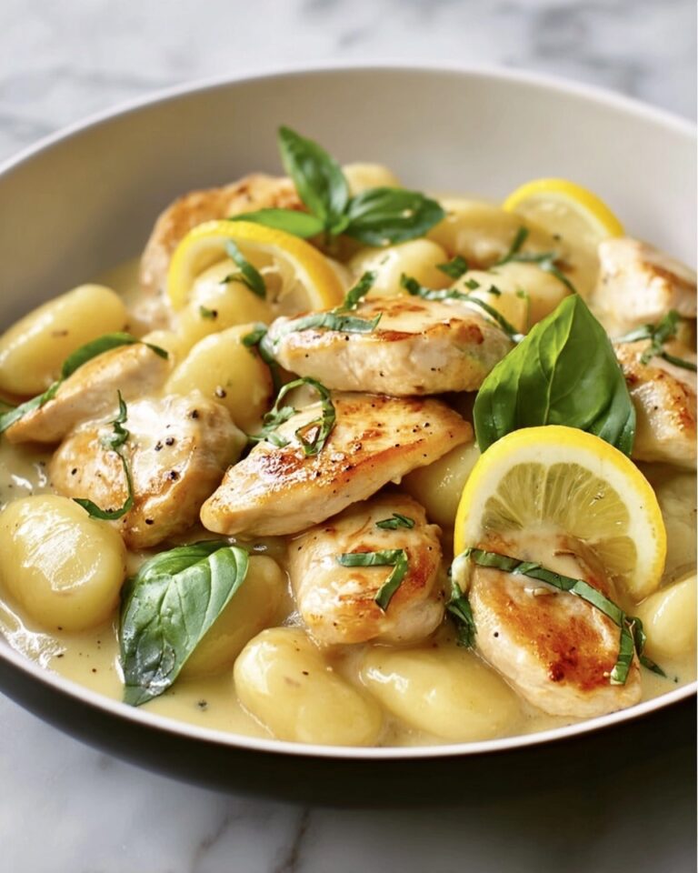 Lemon Chicken Gnocchi Skillet Recipe