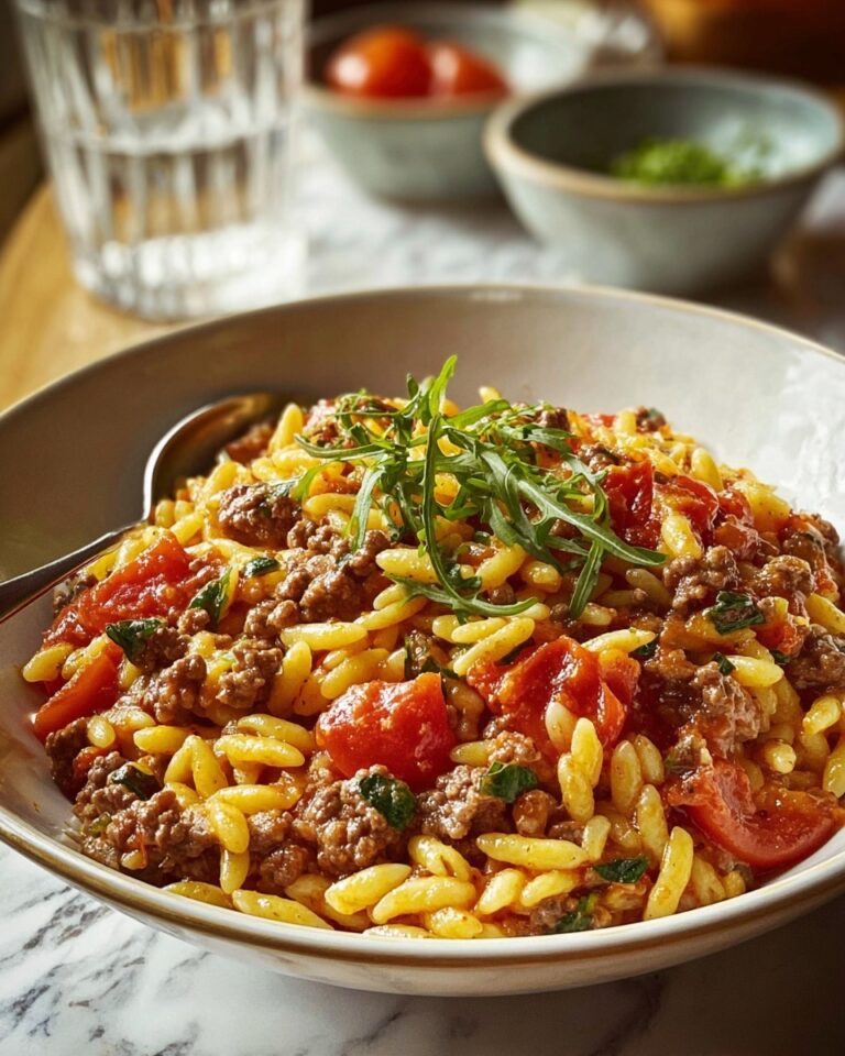Ground Beef Orzo: A Delicious and Easy One-Pan Recipe
