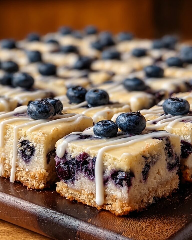 Lemon Blueberry Shortbread Bars Recipe