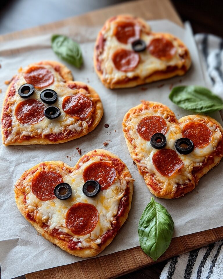 Heart Shaped Mini Pizzas Recipe