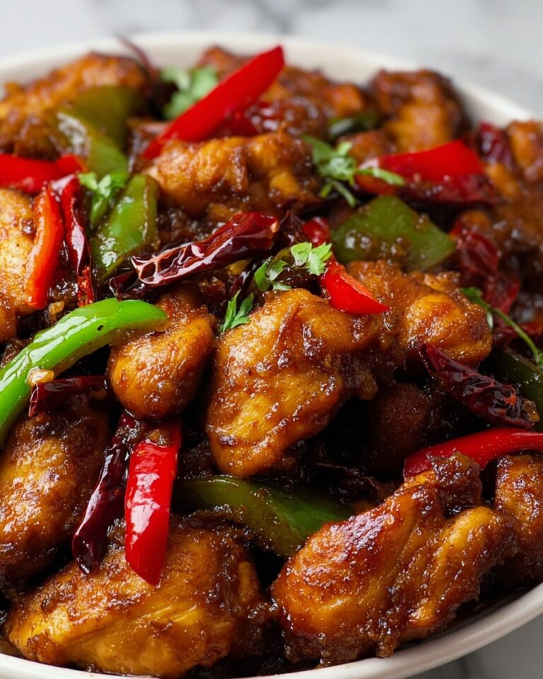 Braised Chicken with Chili and Green Peppers Recipe