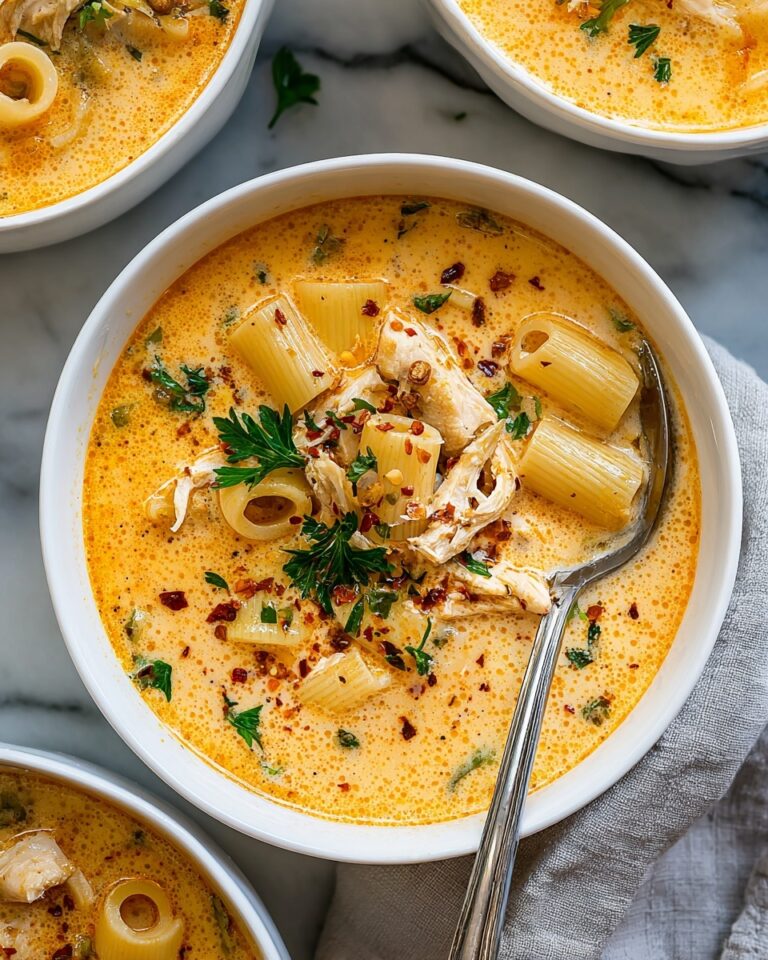 Creamy Cajun Chicken Pasta Soup Recipe