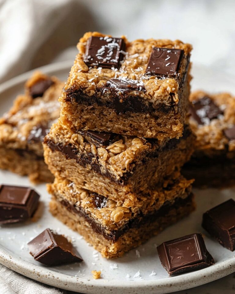 Healthy Chocolate Chip Oatmeal Bars Recipe