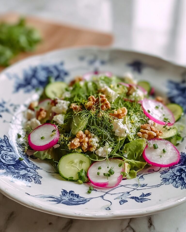 Herb and Radish Salad with Feta and Walnuts Recipe