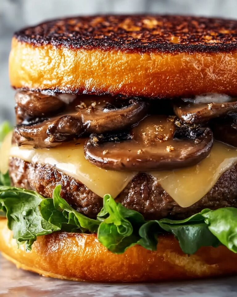 Mushroom Swiss Patty Melt Recipe