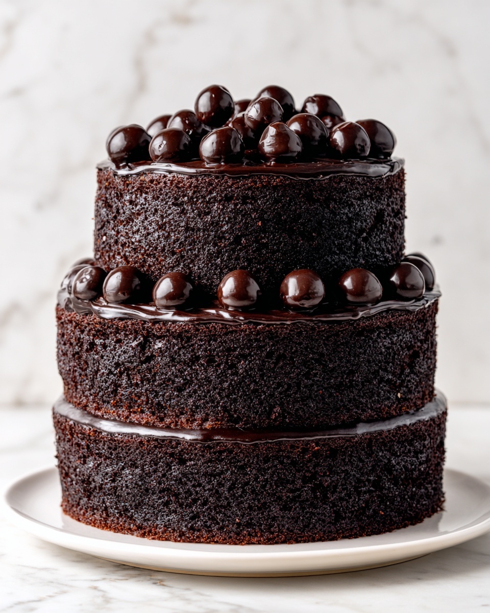 Decadent Chocolate Indulgence Cake with Creamy Mousse and Rich Frosting Recipe - Recipe Image