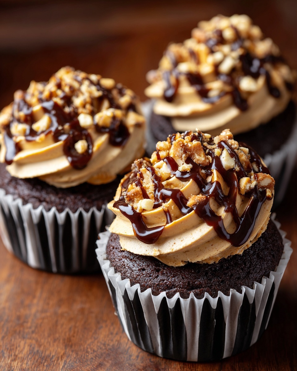 Salted Caramel Chocolate Cupcakes Recipe - Recipe Image