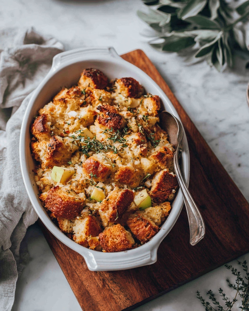 Crockpot Sausage and Apple Stuffing Recipe - Recipe Image