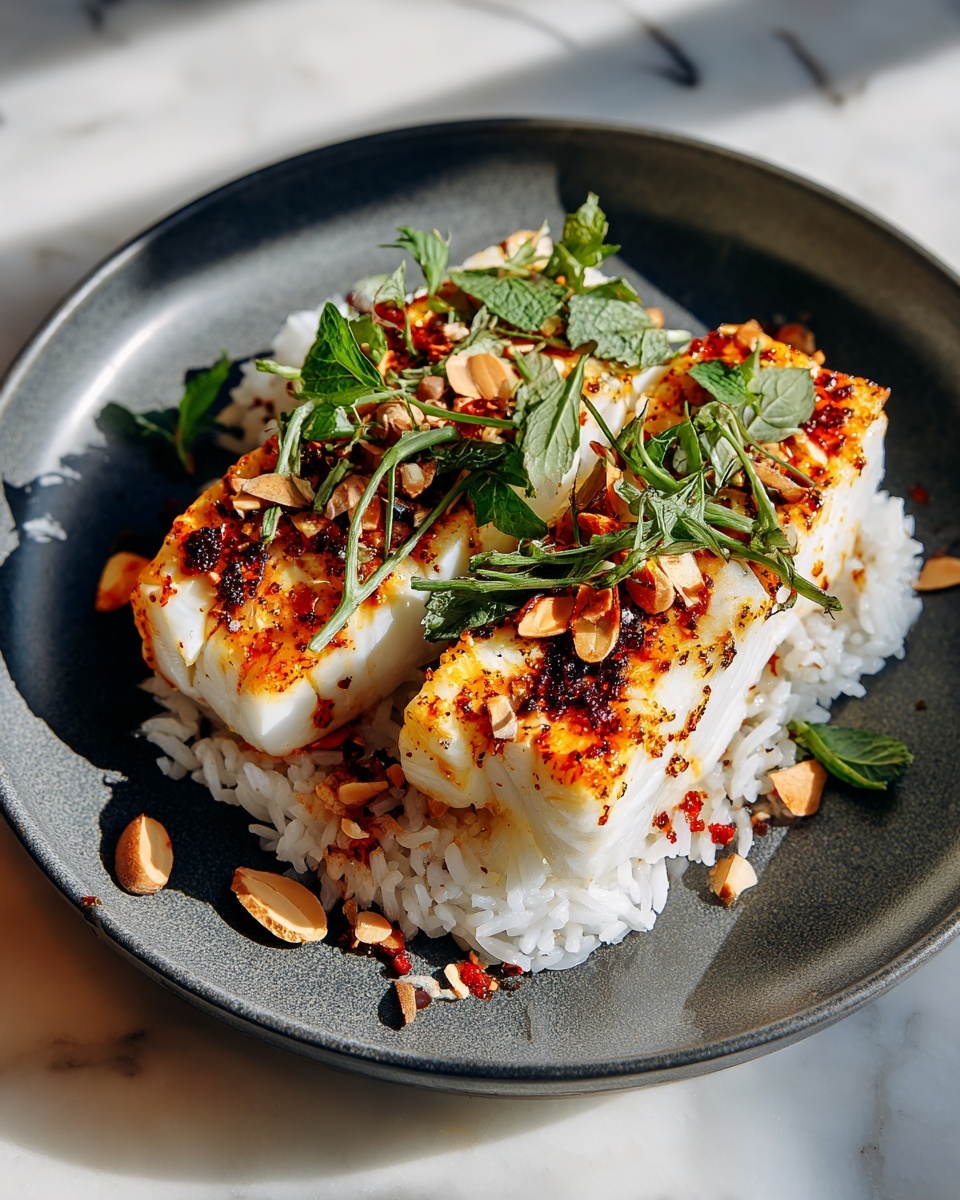 Haddock with Sticky Rice Recipe - Recipe Image