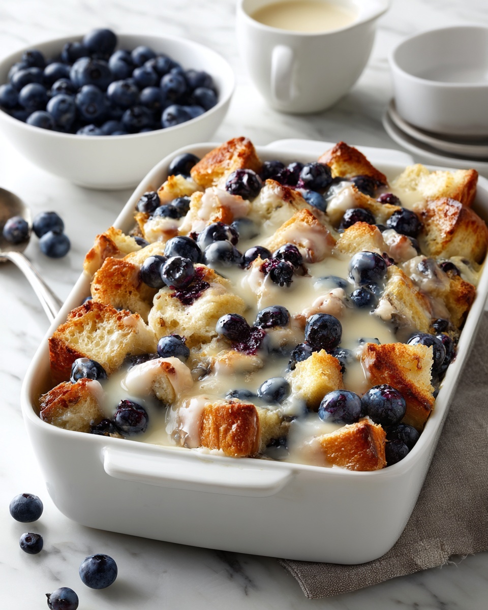 Blueberry French Toast Casserole Delight Recipe - Recipe Image