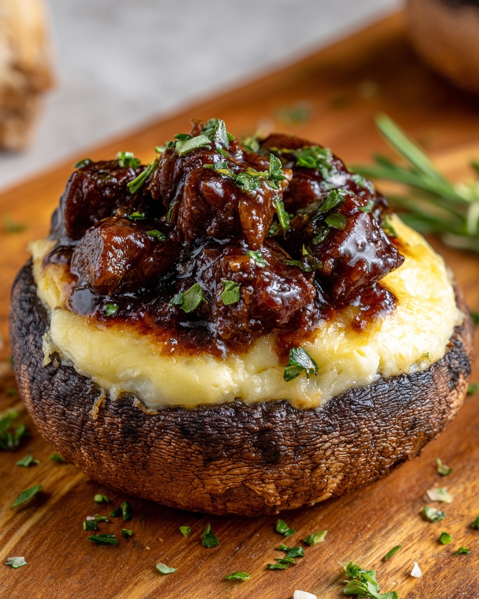 Deep-Fried Mashed Potato Cups Filled with BBQ Beef and Cheese Recipe - Recipe Image
