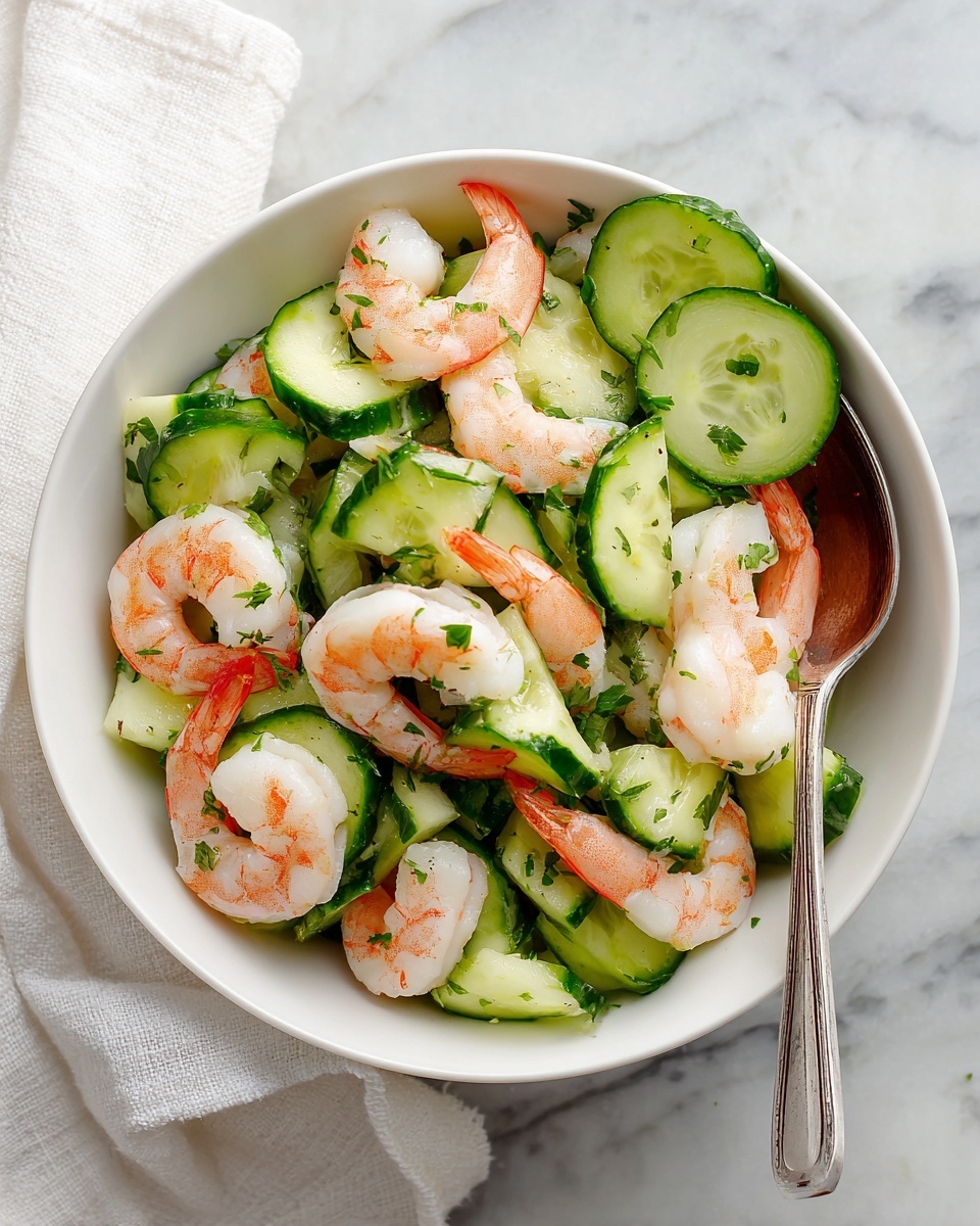 Cucumber Shrimp Salad Recipe - Recipe Image