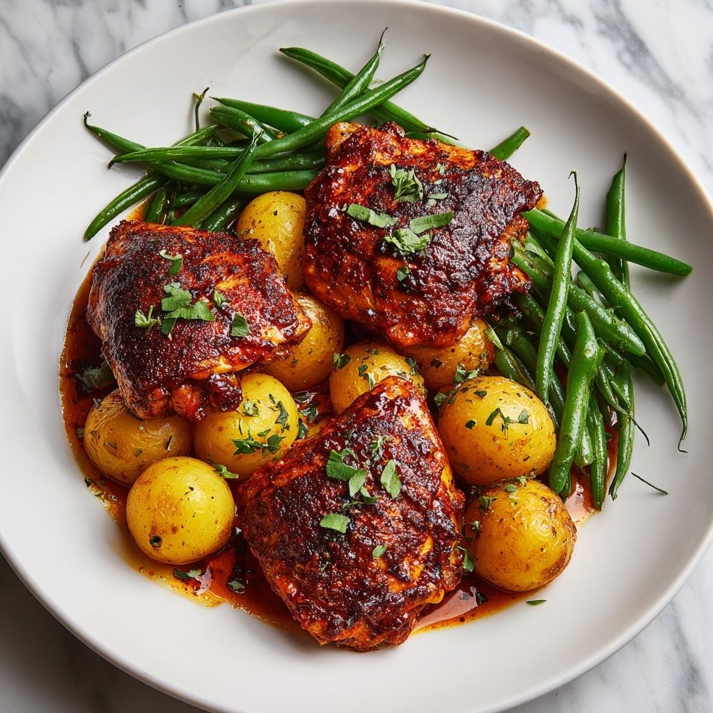 Italian Chicken, Potato, and Green Bean Bake Recipe - Recipe Image