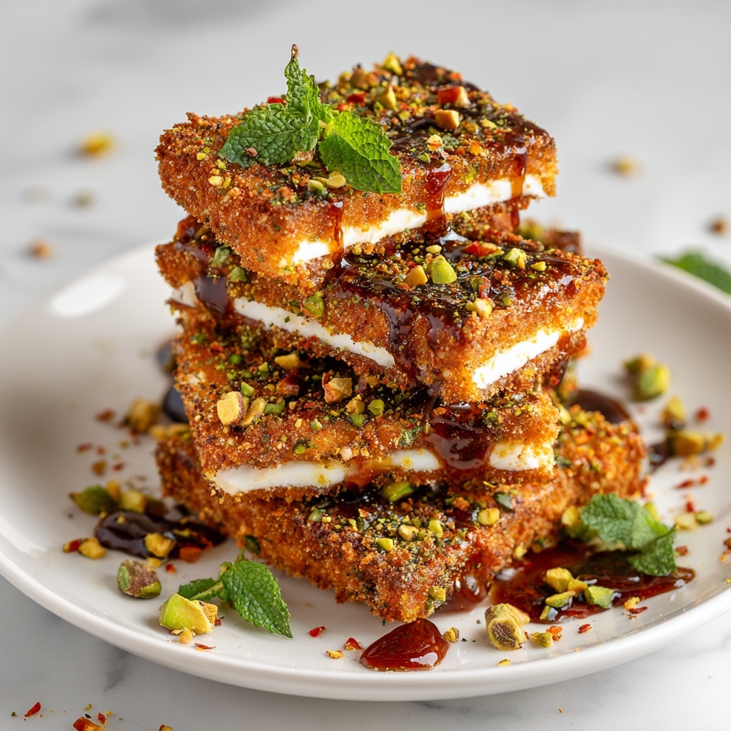 Swicy Pistachio Halloumi with Lime Glaze Recipe - Recipe Image