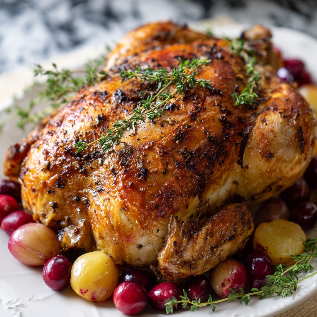 Apple & Cranberry Roasted Chicken Recipe - Recipe Image