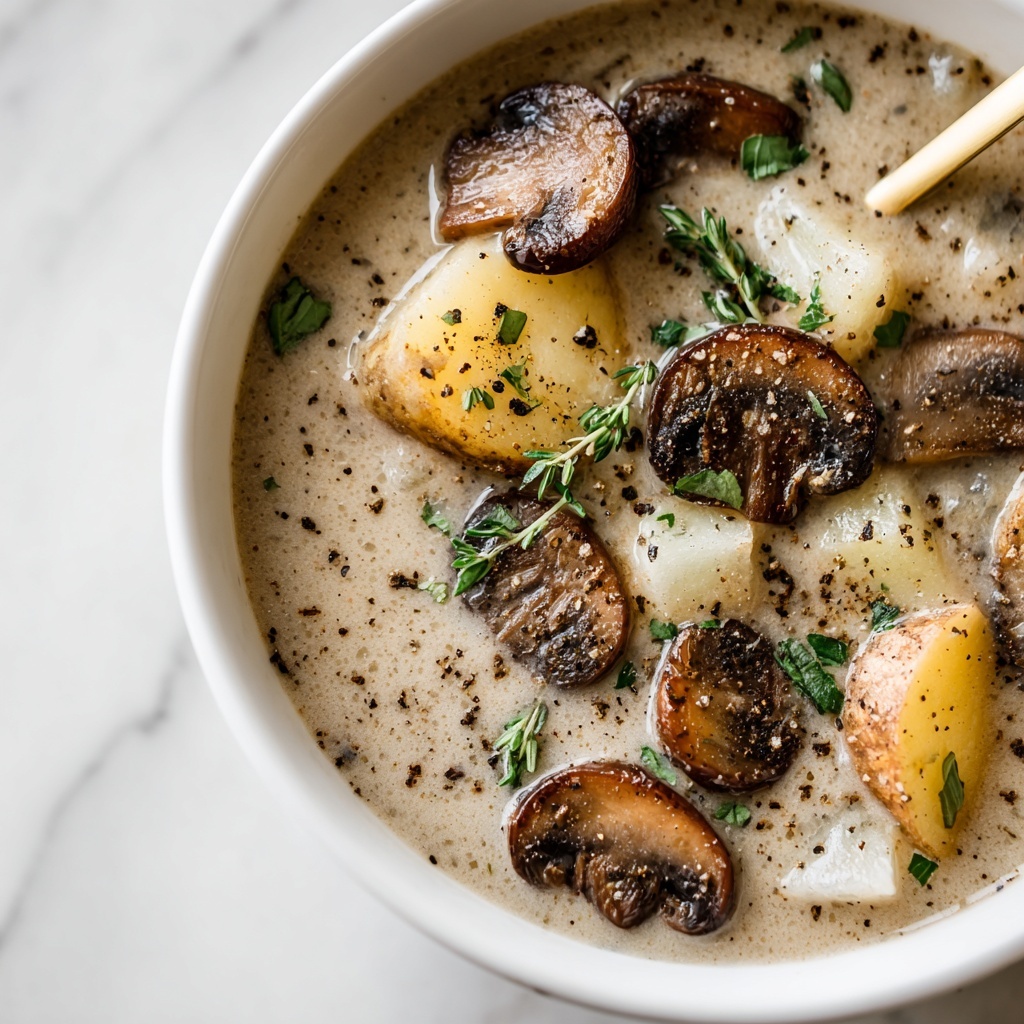 Easy Cream of Mushroom Soup Recipe - Recipe Image