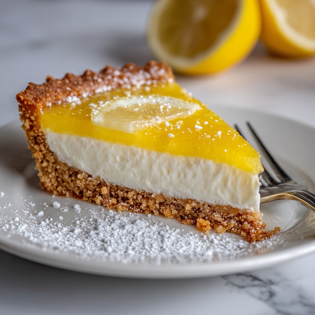 Easy Crustless Lemon Tart Recipe - Recipe Image