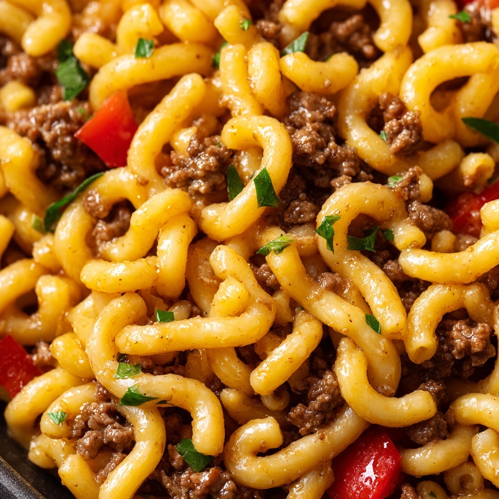 One Pot Beef Taco Pasta Recipe - Recipe Image