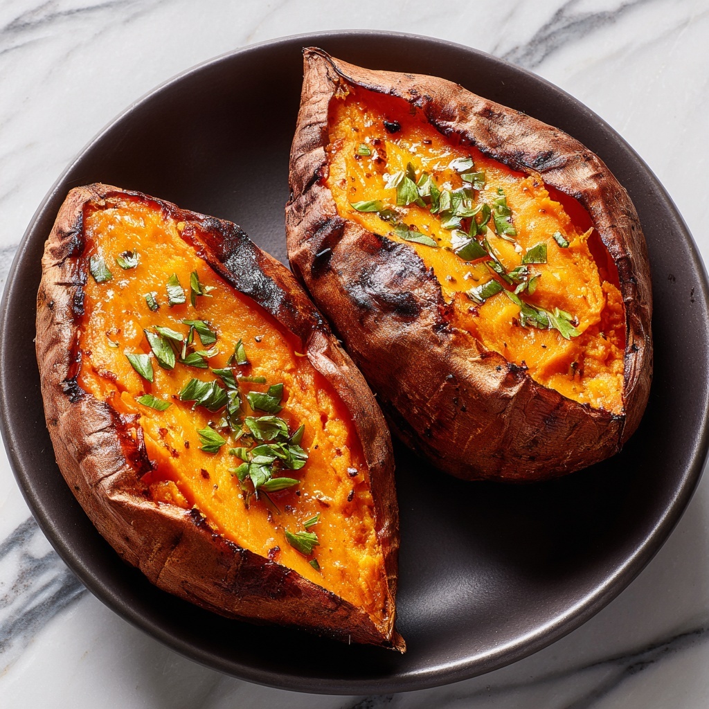 Air Fryer Baked Sweet Potatoes Recipe - Recipe Image
