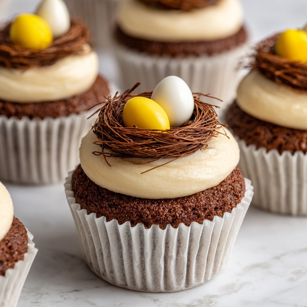 Bird's Nest Cupcakes Recipe - Recipe Image