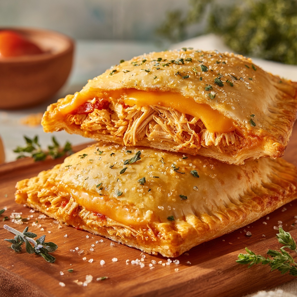 Cheesy Chicken Taco Pockets Recipe - Recipe Image