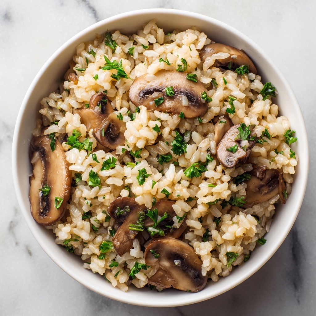 Creamy Mushroom Rice Recipe - Recipe Image