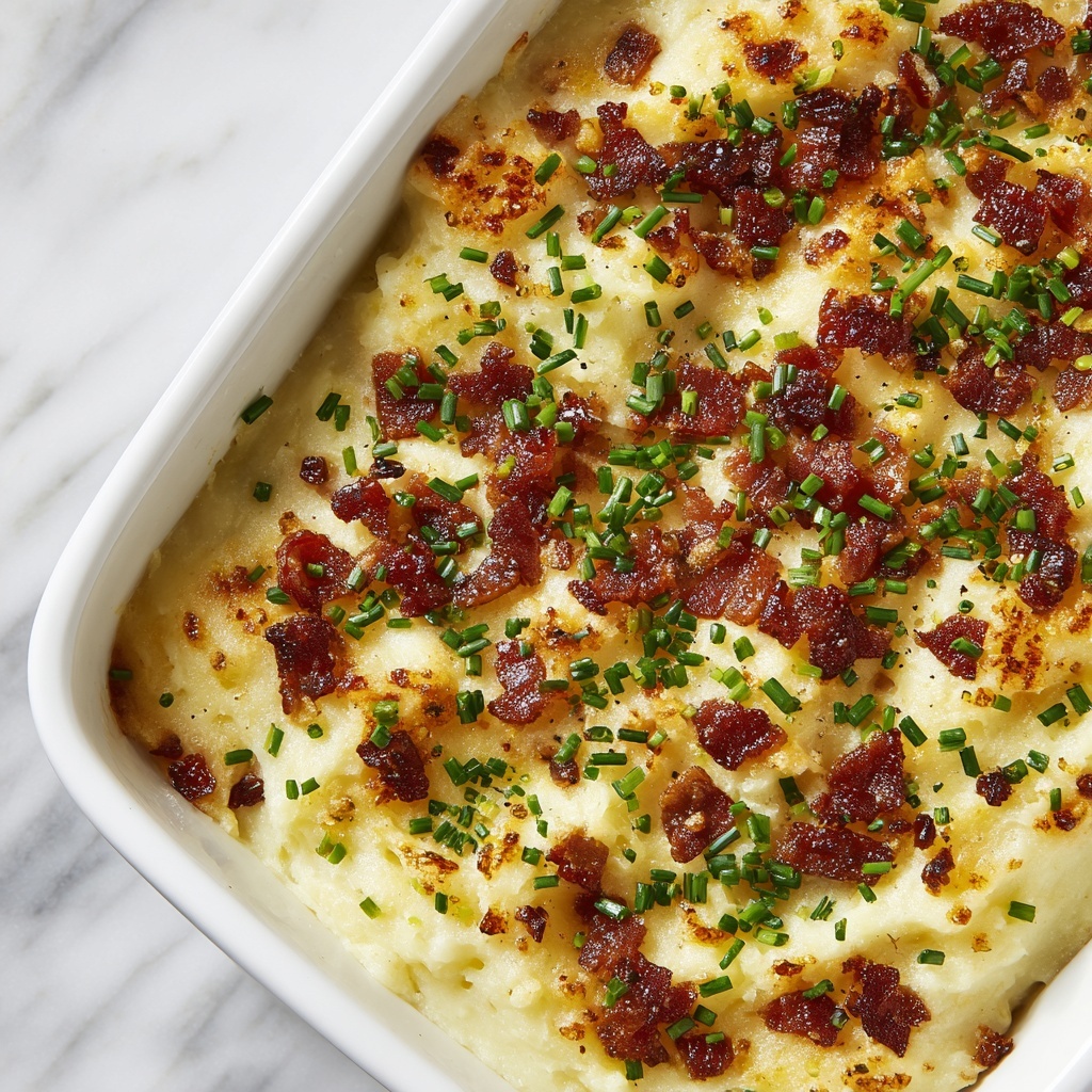 Mashed Potato Casserole with Ground Beef, Bacon, and Cheddar Recipe - Recipe Image