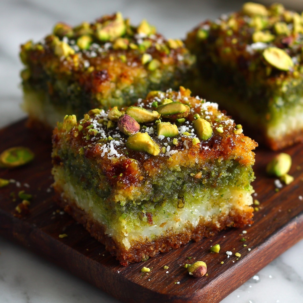 Pistachio Dream Cookie Bars Recipe - Recipe Image