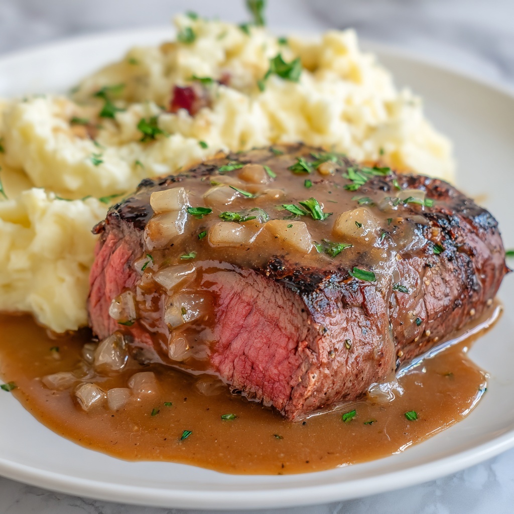 Classic Round Steak & Gravy Recipe - Recipe Image
