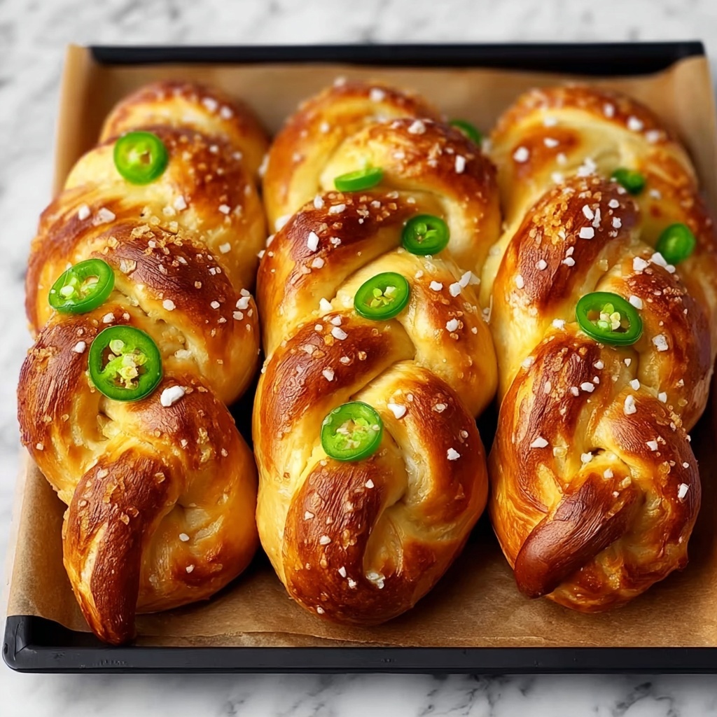 Jalapeno Cheddar Pretzel Twists Recipe - Recipe Image