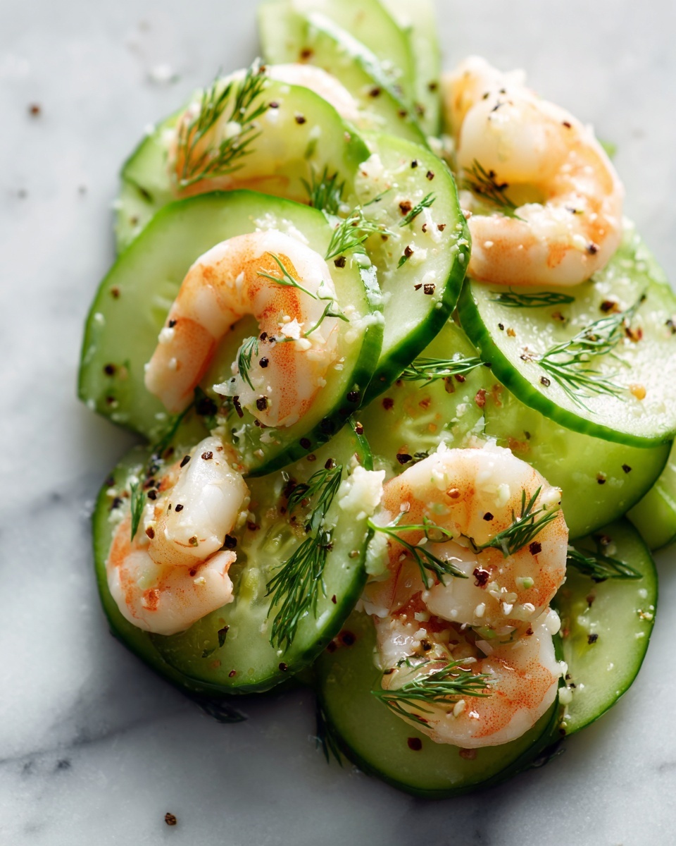 Creamy Cucumber Shrimp Salad Recipe - Recipe Image