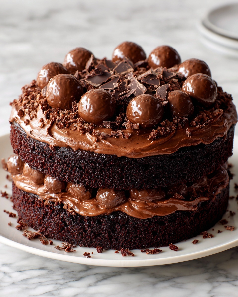 Decadent Chocolate Indulgence Cake with Creamy Mousse and Rich Frosting Recipe - Recipe Image