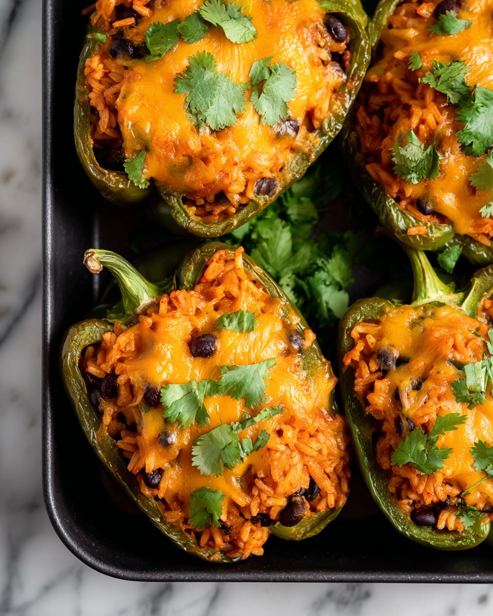 Baked Stuffed Poblano Peppers Recipe - Recipe Image