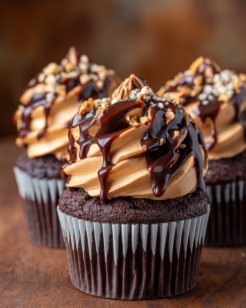 Salted Caramel Chocolate Cupcakes Recipe - Recipe Image