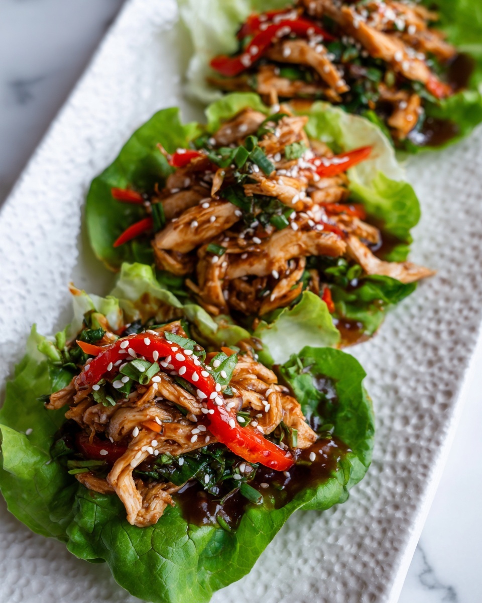 Teriyaki Chicken Lettuce Wraps Recipe - Recipe Image