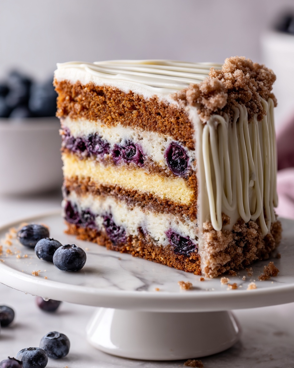 Brown Sugar Blueberry Coffee Cake Recipe - Recipe Image
